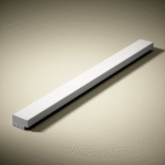 Seinapaneel Thalia® 02 - Parempoolne viimistusliist L= 2,80m Valge - Image 2