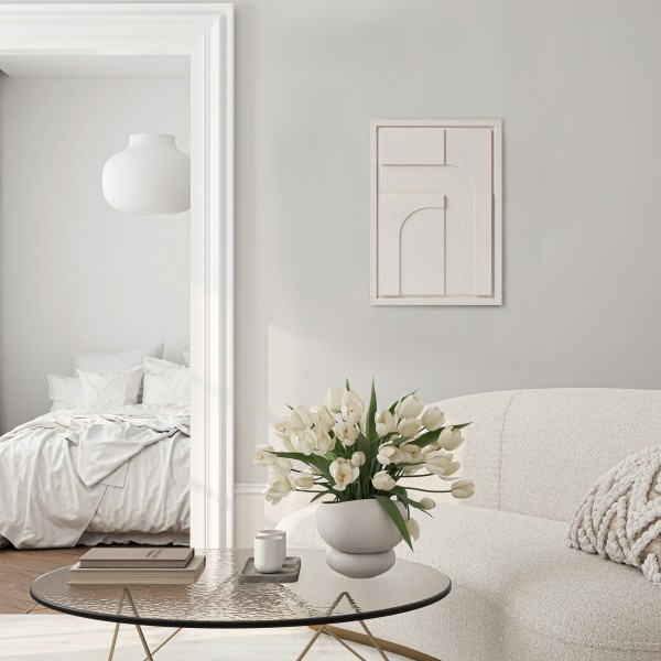 GEOMETRIC_4_MURSO_NATURAL-CREAM_wiz 3D WallArt seinakaunistus "GEOMETRIC-IV" - Image 1