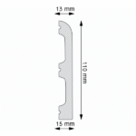 Põrandaliist Elegance LPC-10 13x15x110mm L= 2,44m - Image 2