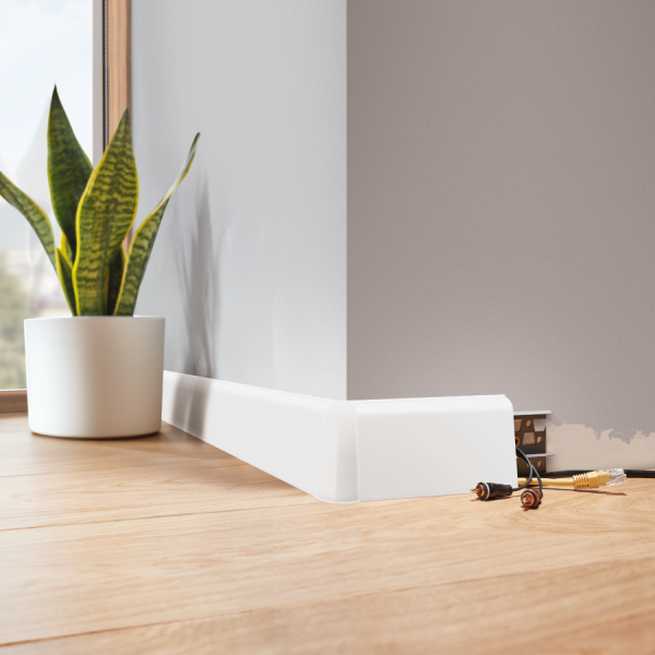 SOFT-LINE7 PVC põrandaliist SOFT LINE® by Cezar 22,5x75mm L = 2,20m - Image 1