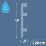 Põrandaliist PVC STATUS LINE® must RAL 9005 - Image 2