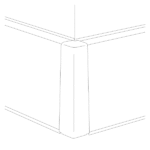 Master Line põrandaliistu 80 mm välisnurk 2 tk. komplektis - Image 2