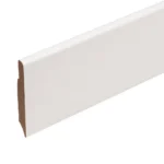MDF põrandaliist 57x0,8mm L= 2,20m R3 Cezar Basic valge poolmatt RAL 9003 - Image 3