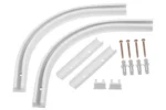PRIMELINE 1 90° PVC-viimistlusnurk, komplekt (2 tk), valge - Pilt 2