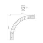 PRIMELINE1 universaalne PVC-nurgadetail (90 kraadi, sise- ja välisnurkadele),pakendis 2 tk. valge - Pilt 3