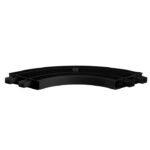 Cezar PROLINE2 PVC-sisenurk kinnitusliistule, must, RAL9005 - Pilt 2