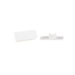 PVC-otsakatted PROLINE1 siinile, 1 komplekt = vasak + parem, Cezar, valge - Pilt 2