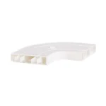 PVC-otsakute paar PROLINE2 siinile, 1 komplekt (vasak + parem), Cezar White - Pilt 2